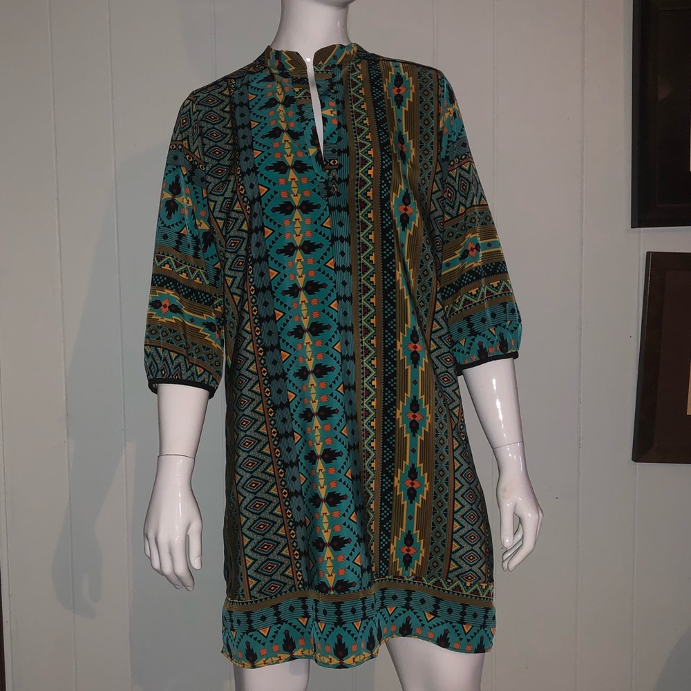 V-Neck Tunic Dress